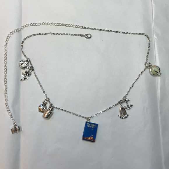 The Great Gatsby F. Scott Fitzgerald Handmade Glowing Literature Book Necklace - Picture 12 of 16